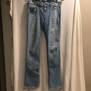 Hollister light washed bootcut jeans